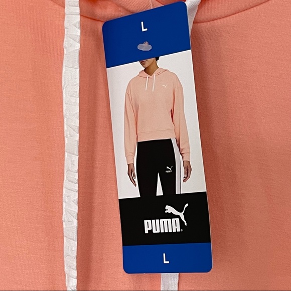 Puma Cropped Hoodie Large NWT - Picture 3 of 7